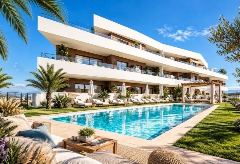 Apartamento de 2 dormitorios con piscina y gimnasio en Formentera del Segura(Alicante)
