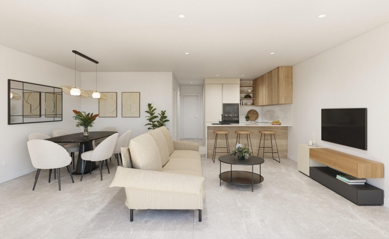 Bungalow de planta alta de 2 dormitorios y solarium privado a la venta en Pilar de la Horadada